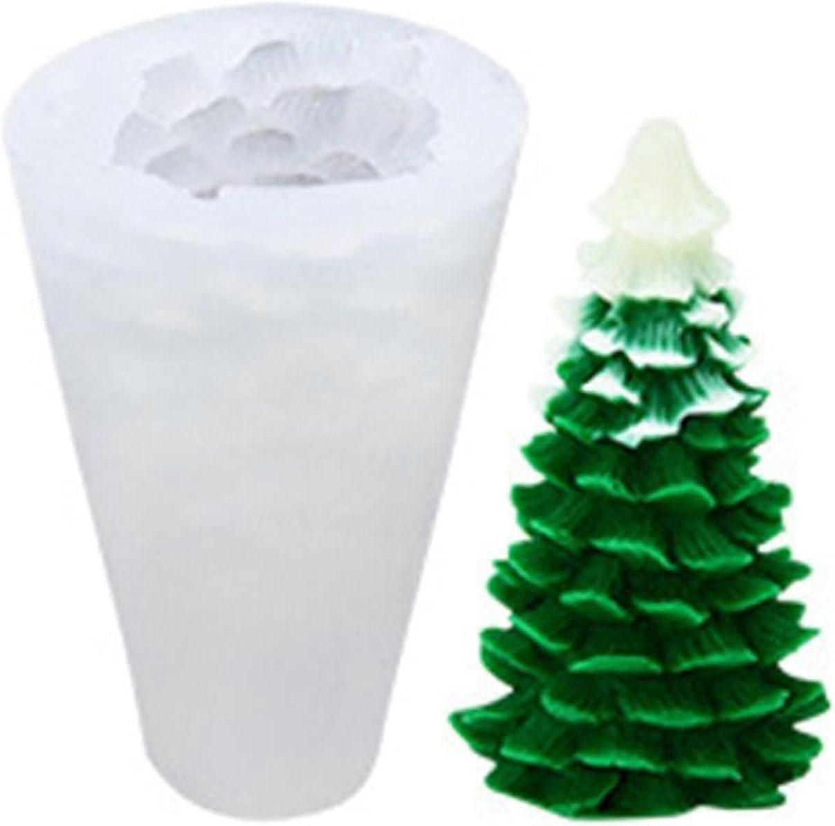 3D Christmas Tree Candle Mold, DIY Silicone Resin Soap Mold Handmade Crafts, DIY Baking Molds for C