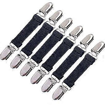 6pcs Wi Mitten Clips Elastic Stainless Steel Gloves Clips