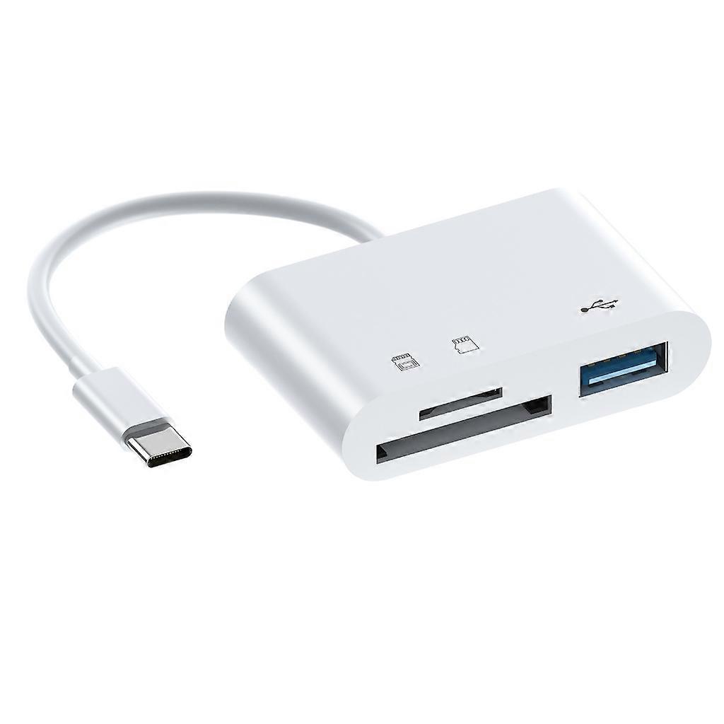 5-i-1 multifunktionell USB Typ-C / Micro USB / TF / SD minneskortläsare OTG HUB