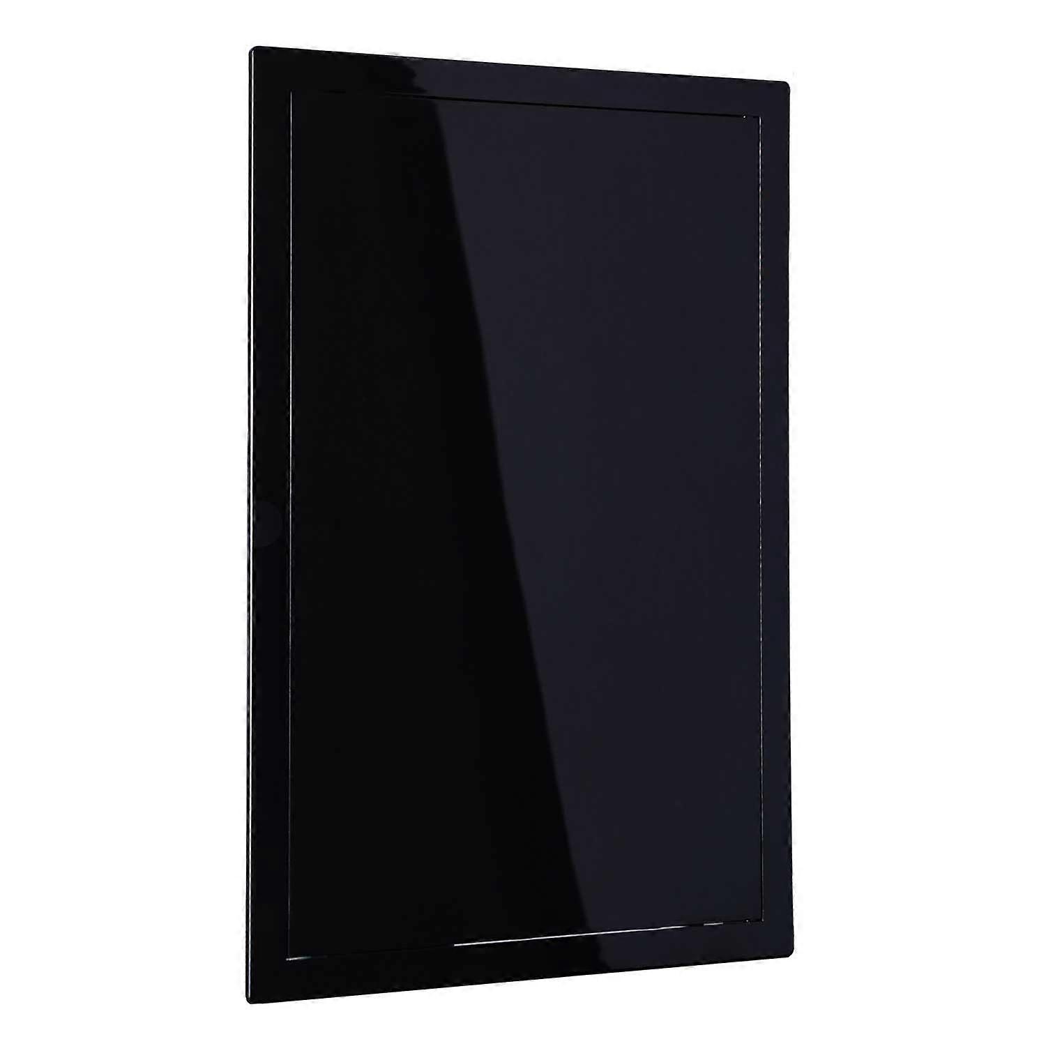 Plasterboard Access Panel Black 150x300mm Soft Closing Polished PVC