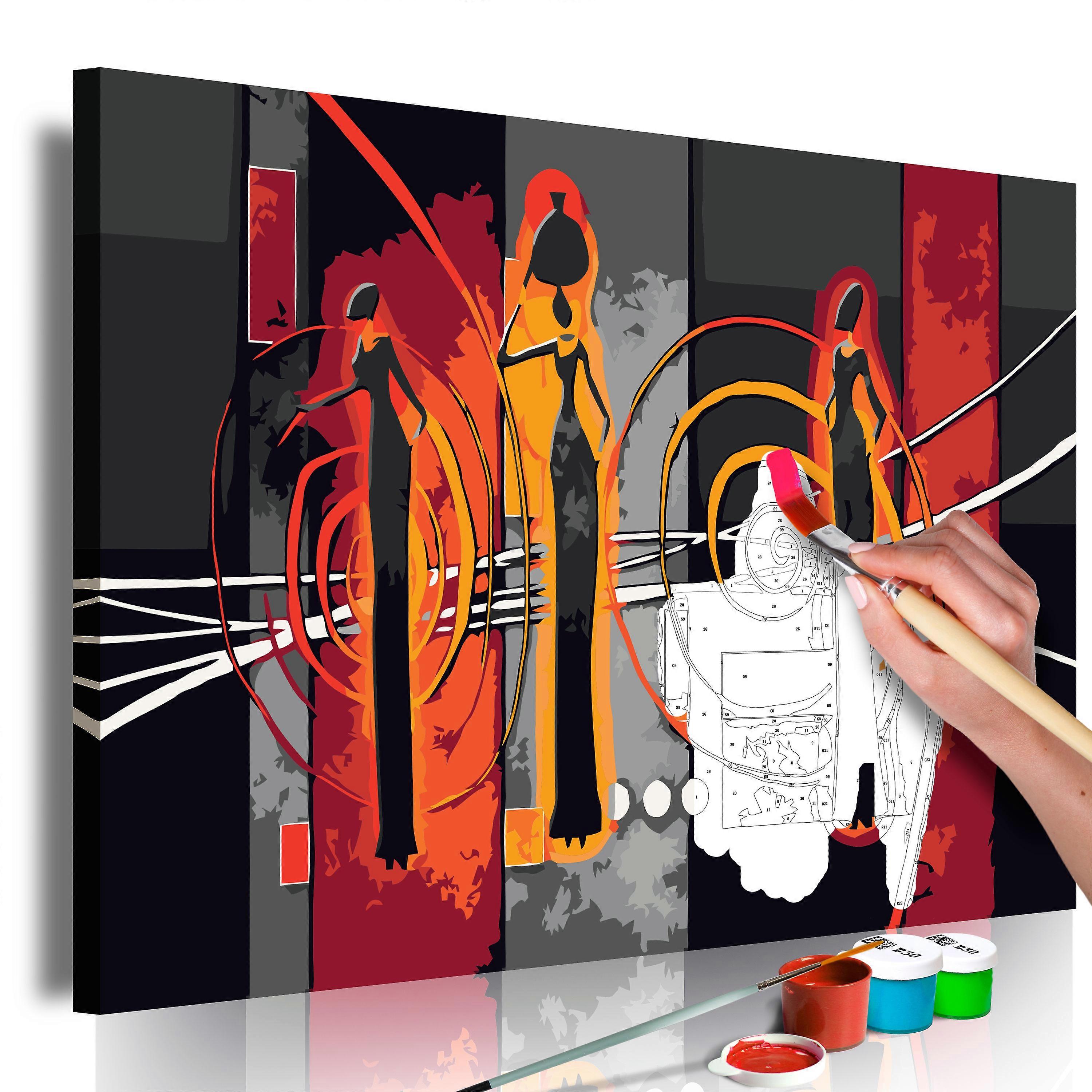 Kit Dipingi con i numeri - Donne africane