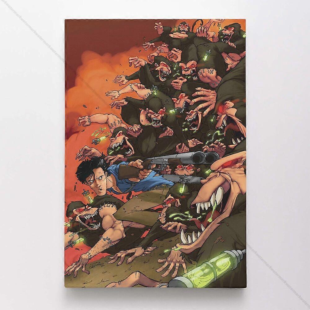 u6233 ديكور المنزل جيش الظلام ملصق قماش الشر الرماد الميت فيلم الفن طباعة bg6233