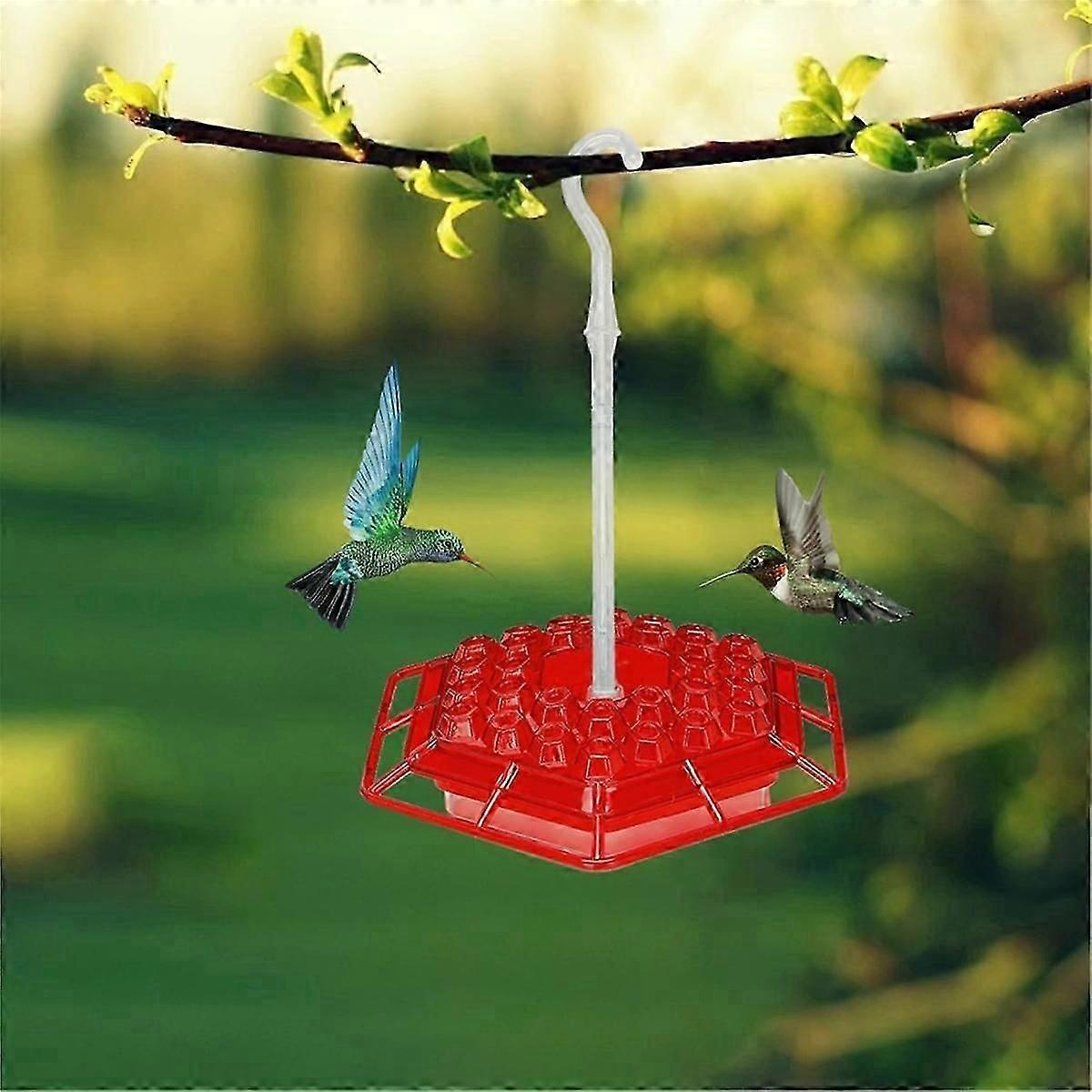 Hanging Hexagon Bird Feeder With Hook For Outside Hanging Ant And Bee Proof Garden Bird Feeder