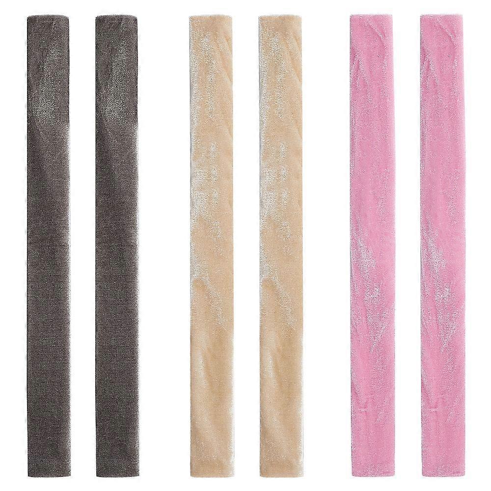 3对3色百褶布冰箱门把手套混色40x12cm 1对/色