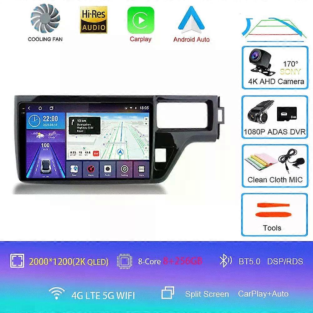 Pour Honda Stepwgn 5 2015 - 2021 Rhd Autoradio Multimédia Unité principale Qled Système Navigation Gps Auto Android14 2din Dvd
