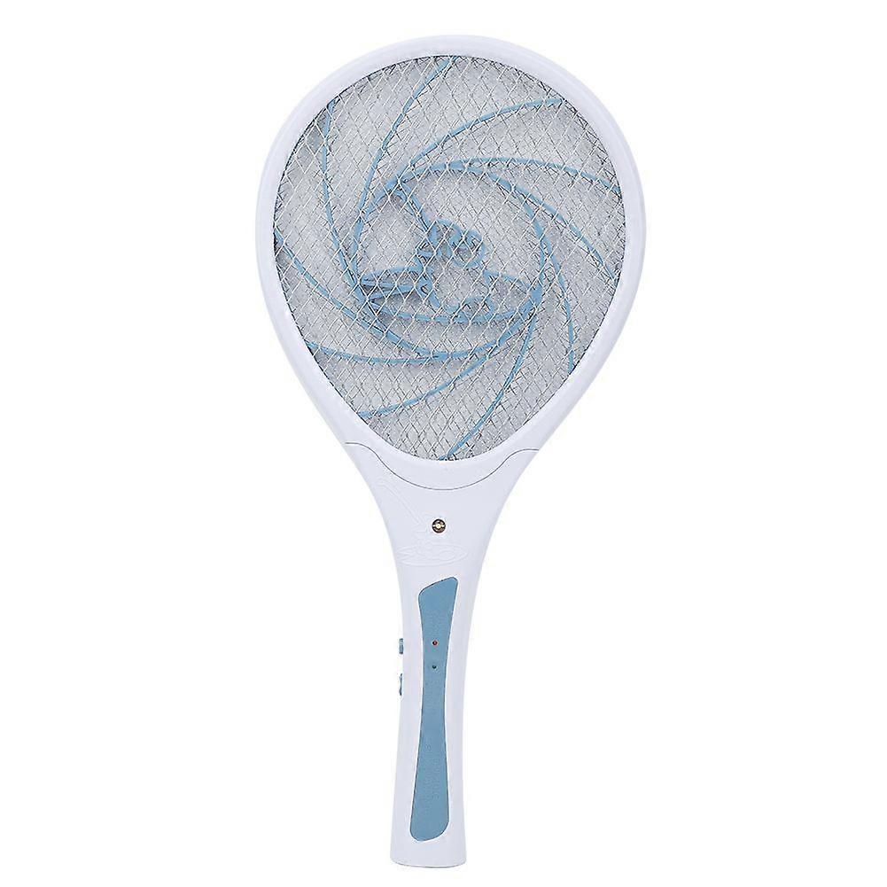 Electric Bug Zapper Swatter Racket Rechargeable Mosquito Fly Killer(Gray US Plug)