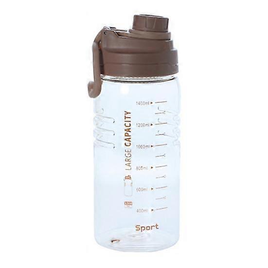 1.5L Water Bottle Heat-resistant Large Capacity Transparent Convenient Handle Drink Jug Fitness