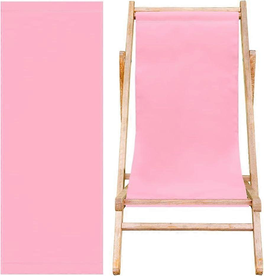 Beach Sling Chair Replacement Canvas Pearl Pink Casual Lounge Chair Replacement Canvas Simple Patio Chair Replacement Fabric for Home Beach Chair Slin