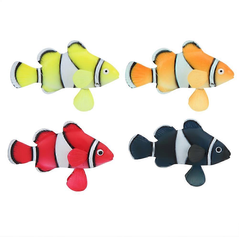 Silicone Bionic Luminous Clown Fish Aquarium Decoration