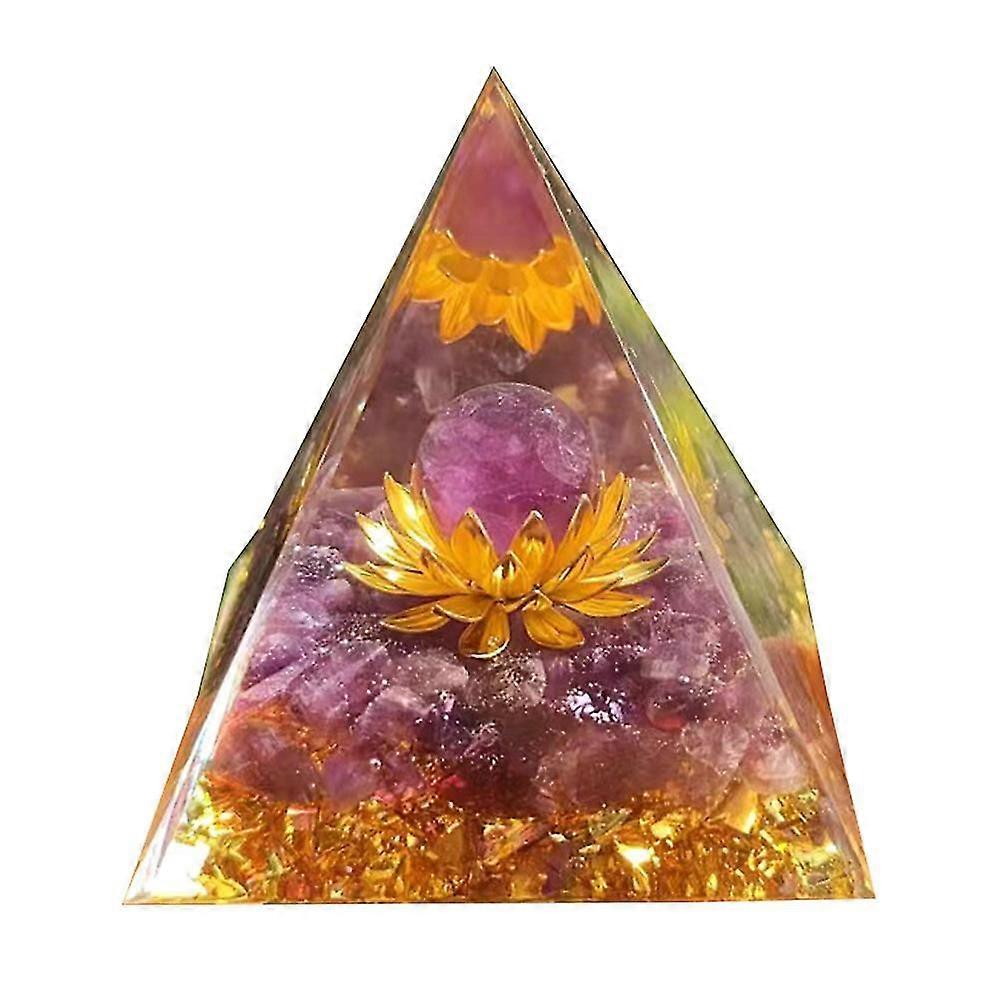 Orgone Pyramid For Positive Energy, Healing Pyramids For Reduce Stress Reiki Healing Meditation Attracts Luy And Success
