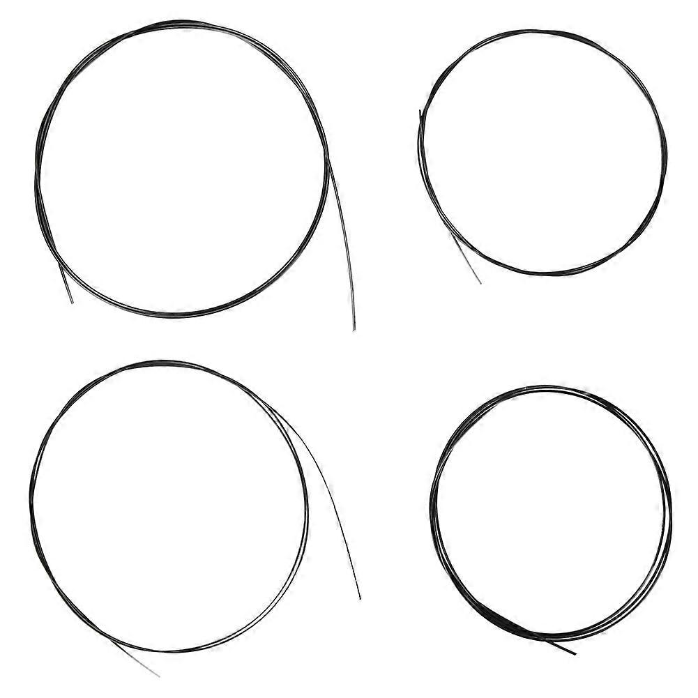 5 Set Black Nylon Ukulele String Replacement Accessories for Ukulele U102