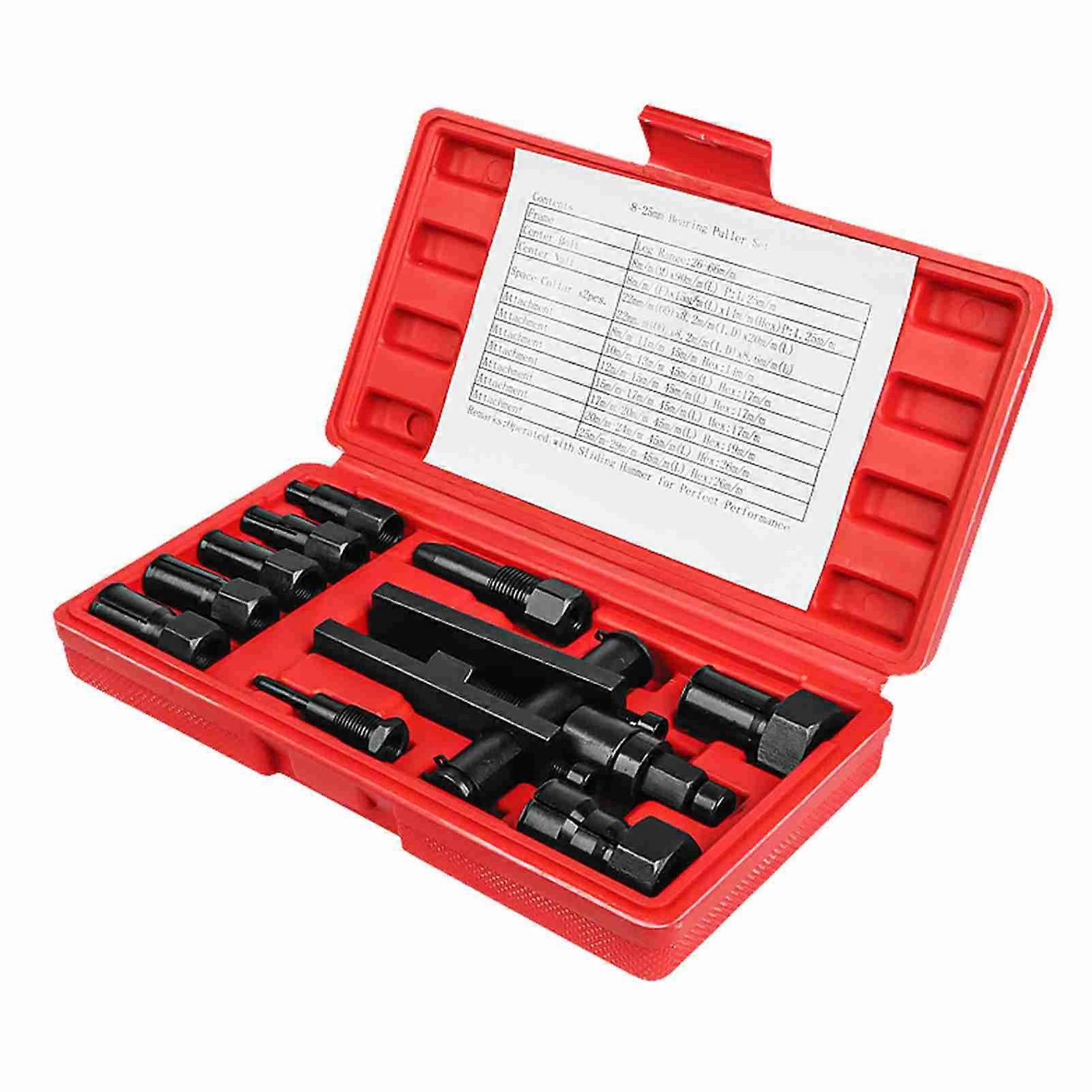 Metal motorcycle bearing remover kit for repair, practical disassembler tool with box