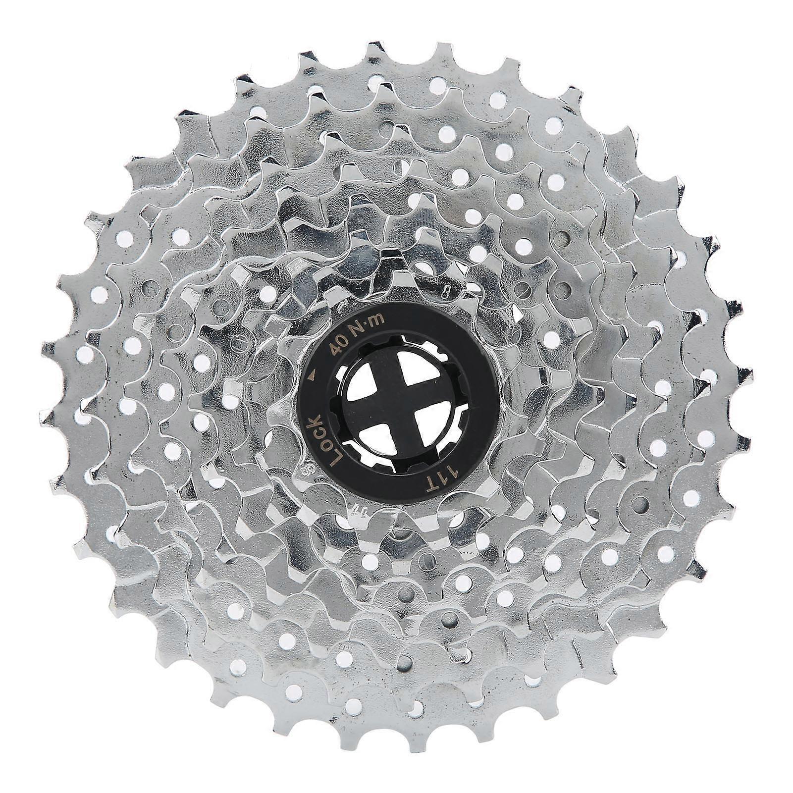 Qukaim 8 Speed Freewheel 8 Speed Card Type Cassette Sprocket 11-32T Mountain Bicycle Flywheel