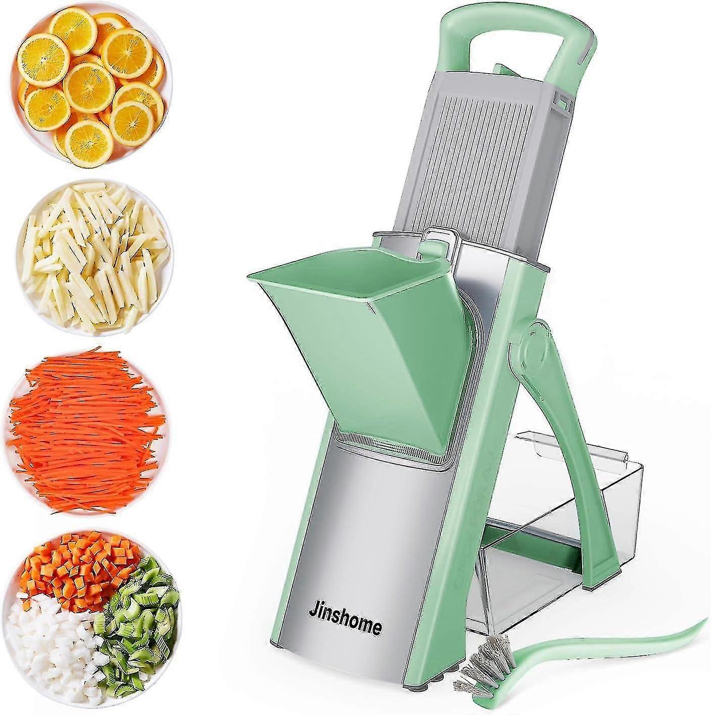 Upgraded version Mandoline Slicer for Kitchen &Safe Vegetable Chopper 5 in 1 & Adjustable mandoline