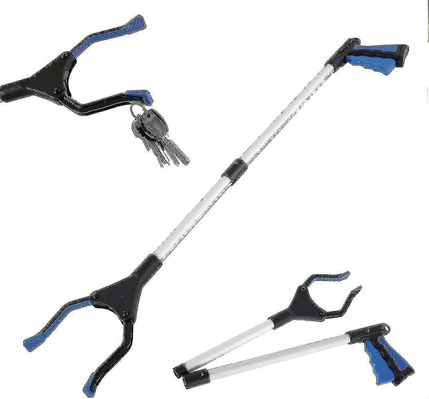 Garbage Pickerblue, 81cm With Magnetic Handle, Foldable, Garden Grab Tool, Arm Extender, Handicapped