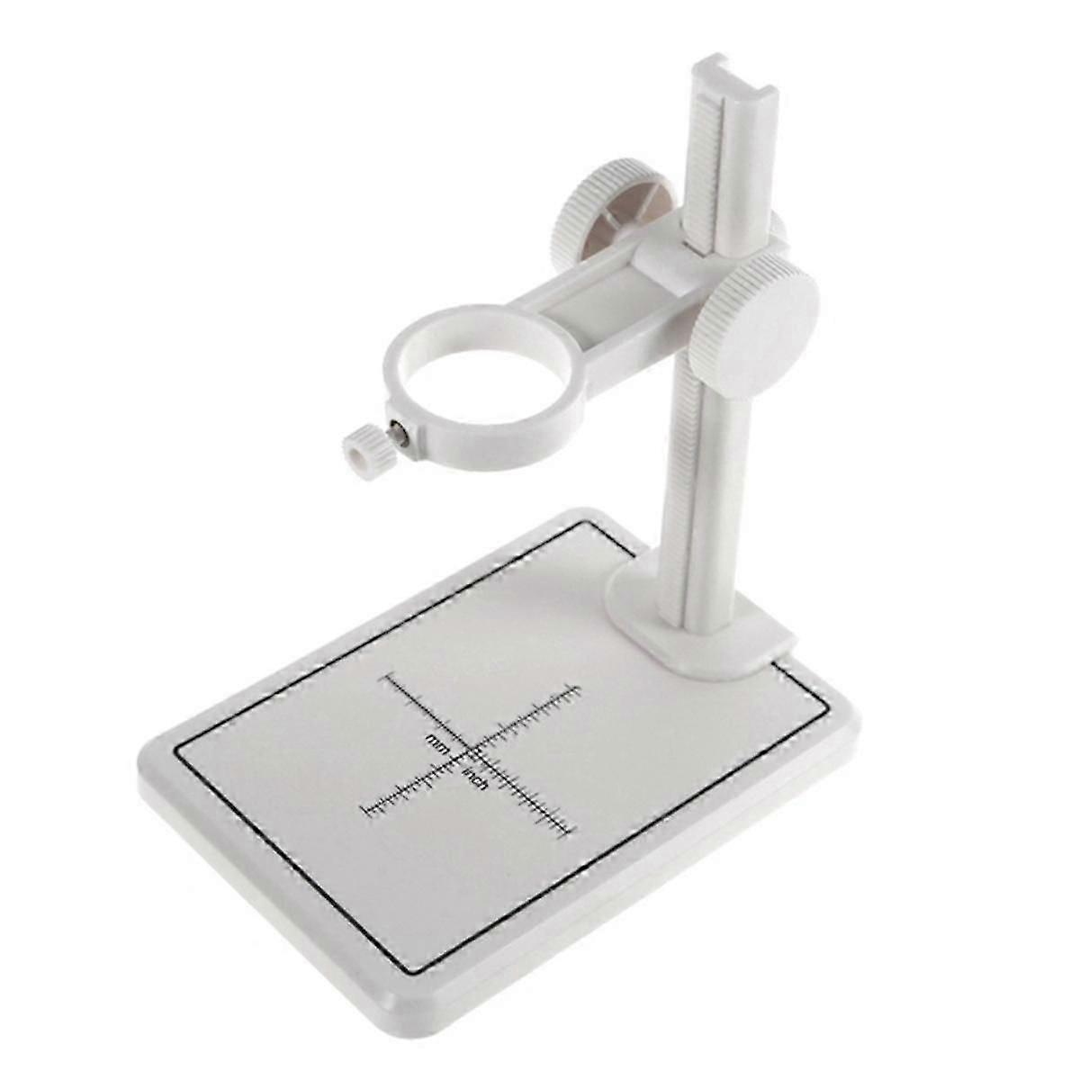 Microscope Stand with Scale Adjustable Stand Holder Bracket Large Base Microscope Endoscope Holder Stand White