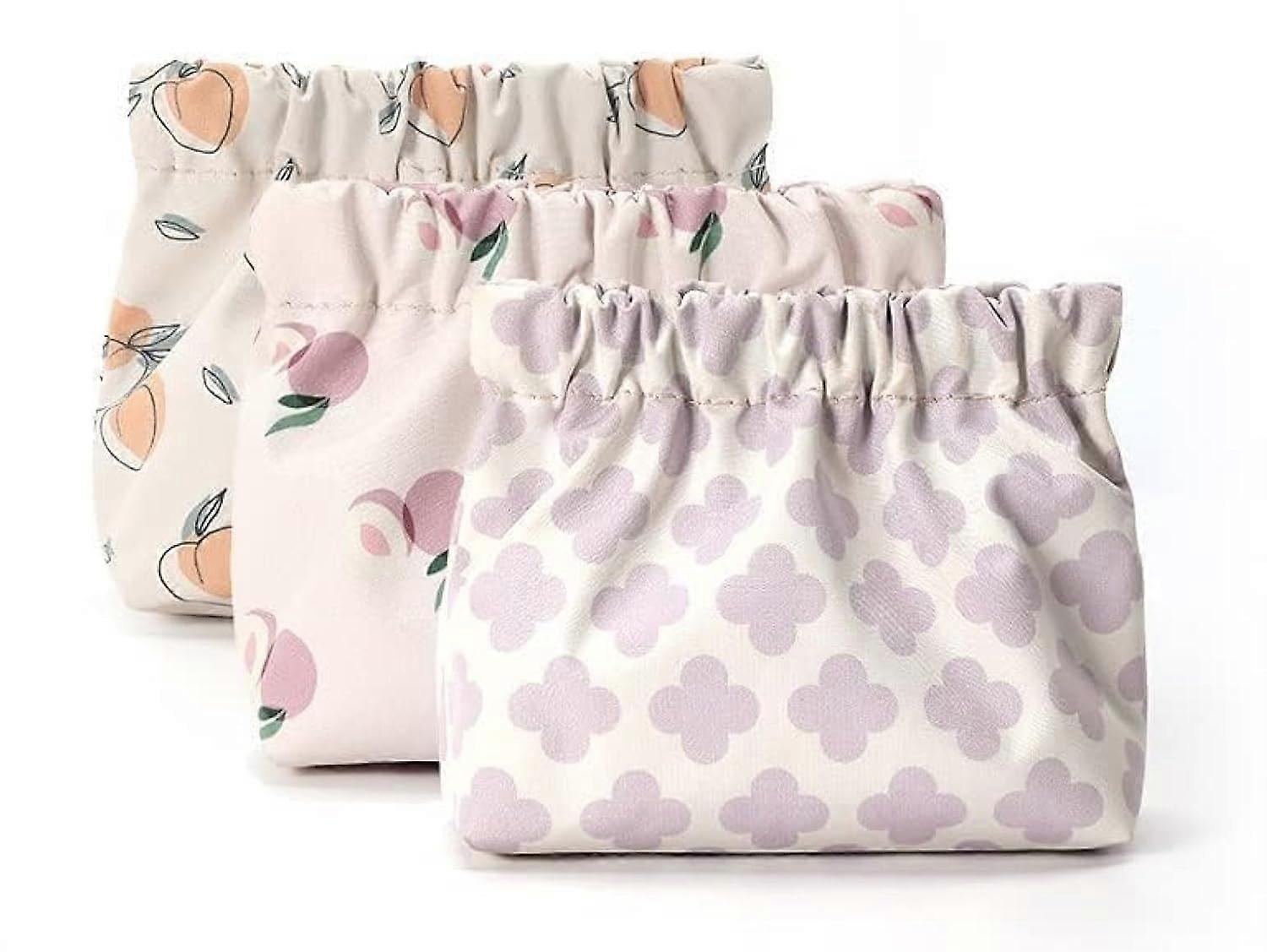 3 Pcs Mini Makeup Bag Travel Kit Storage Small