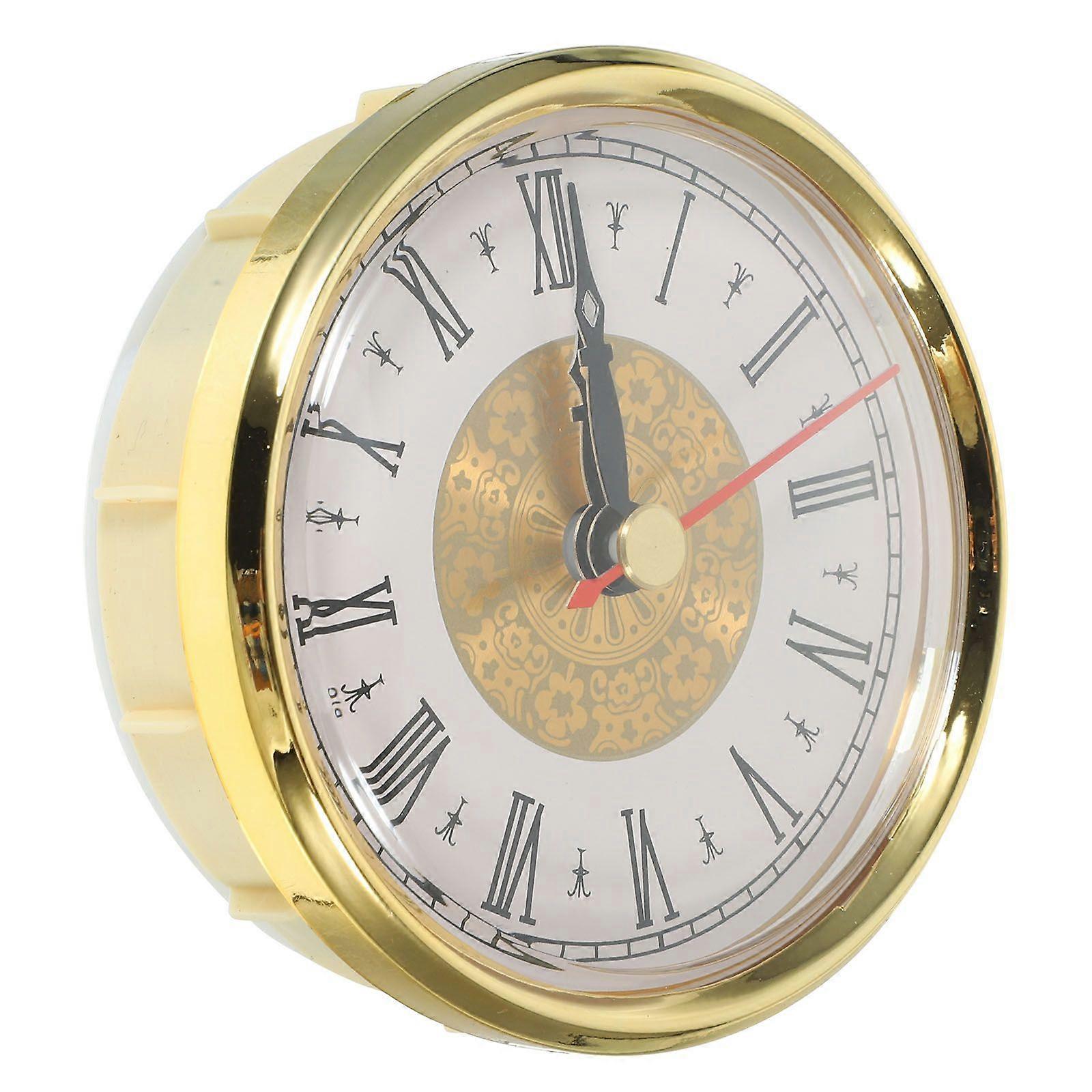 Retro Clock Insert DIY Round Clock Head Roman Number Inlaid Clock Head Clock Pendant