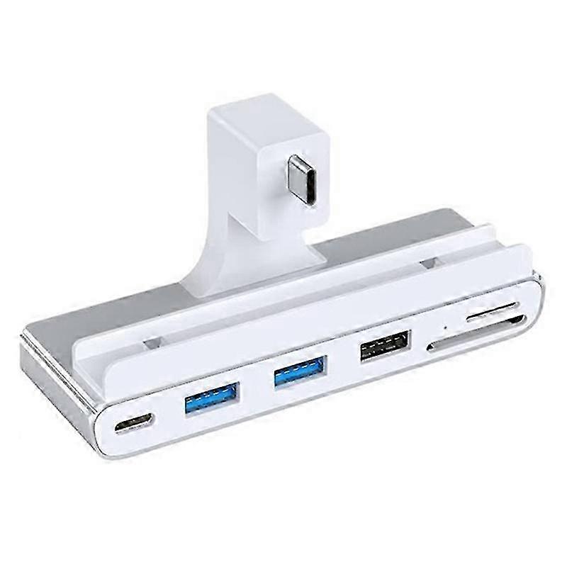 6 in 1 Type-C USB C Hub TF SD Card Reader compatible Hub Docking Station USB C compatible Laptops Su