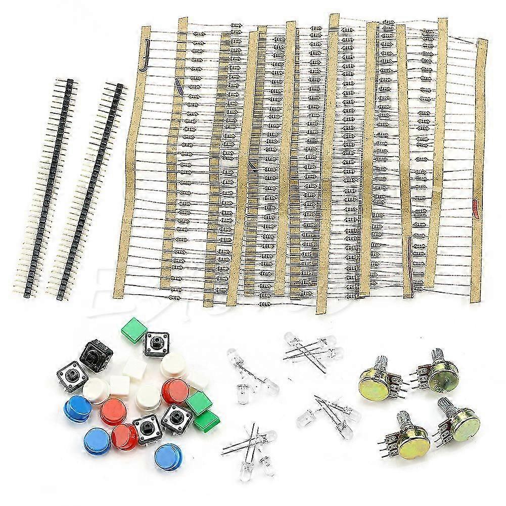 Electronic Parts Pack Kit For Component Resistors Switch Button Hot