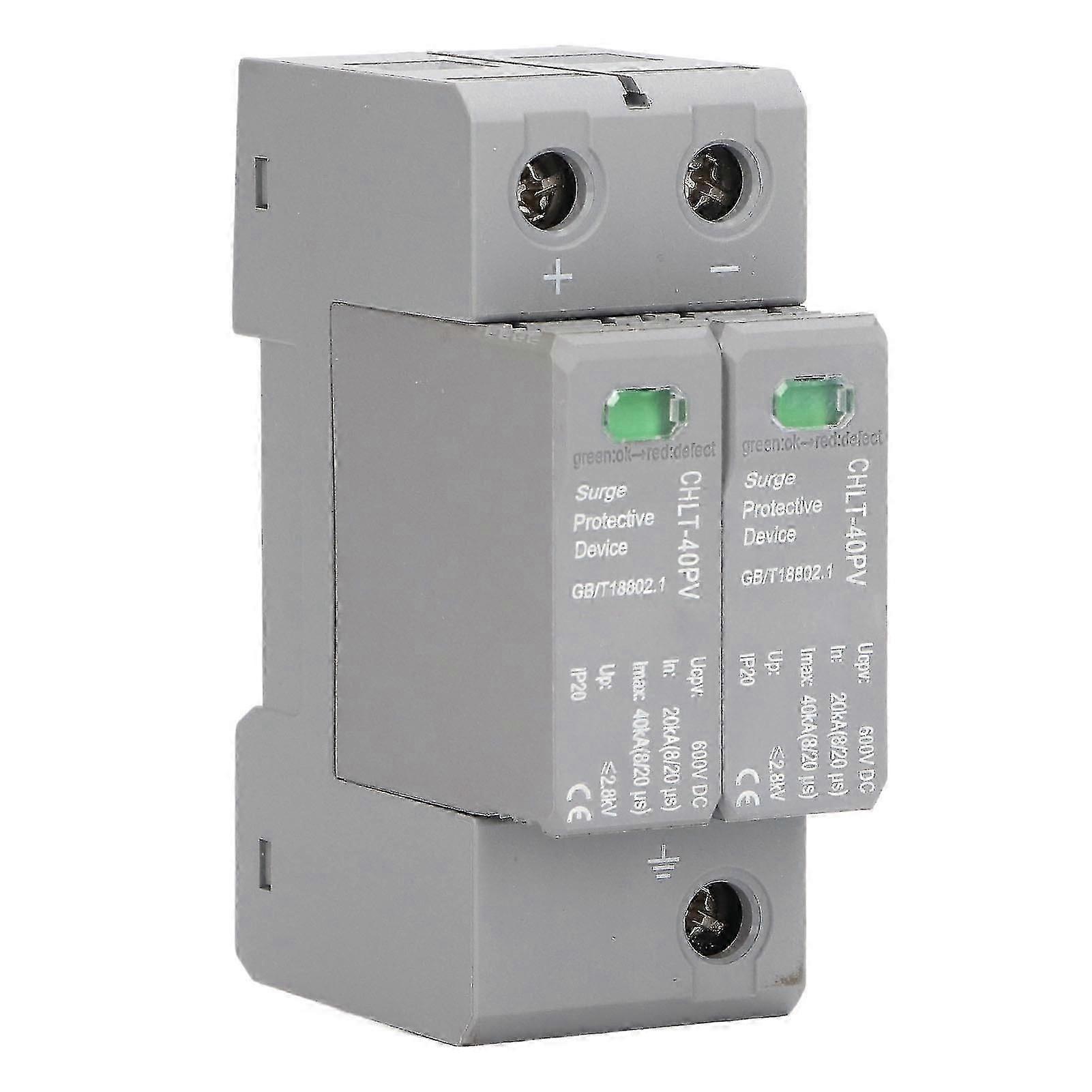 Photovoltaic Surge Protective Device DC600V High Accuracy and Stable Performance Surge Arrester