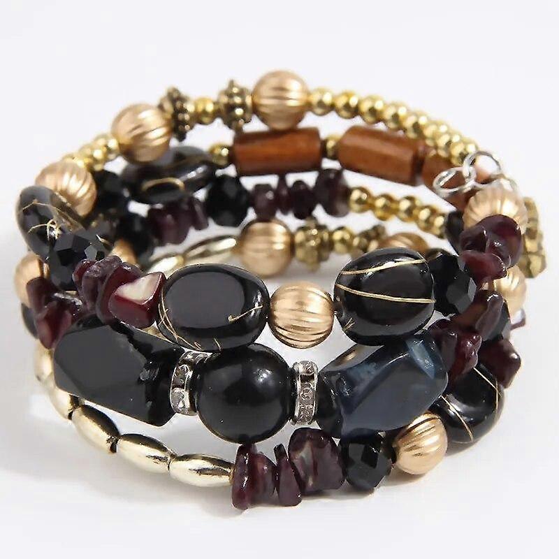 Boho Beaded Bracelets - Vintage Handmade Alloy Beads Chain