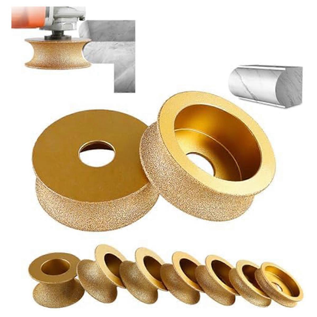 Edge Diamond Grinding Wheel, 3 Inch Profile Hand Diamond Wheel, Round Dry Vacuum Brazed Diamond Grin