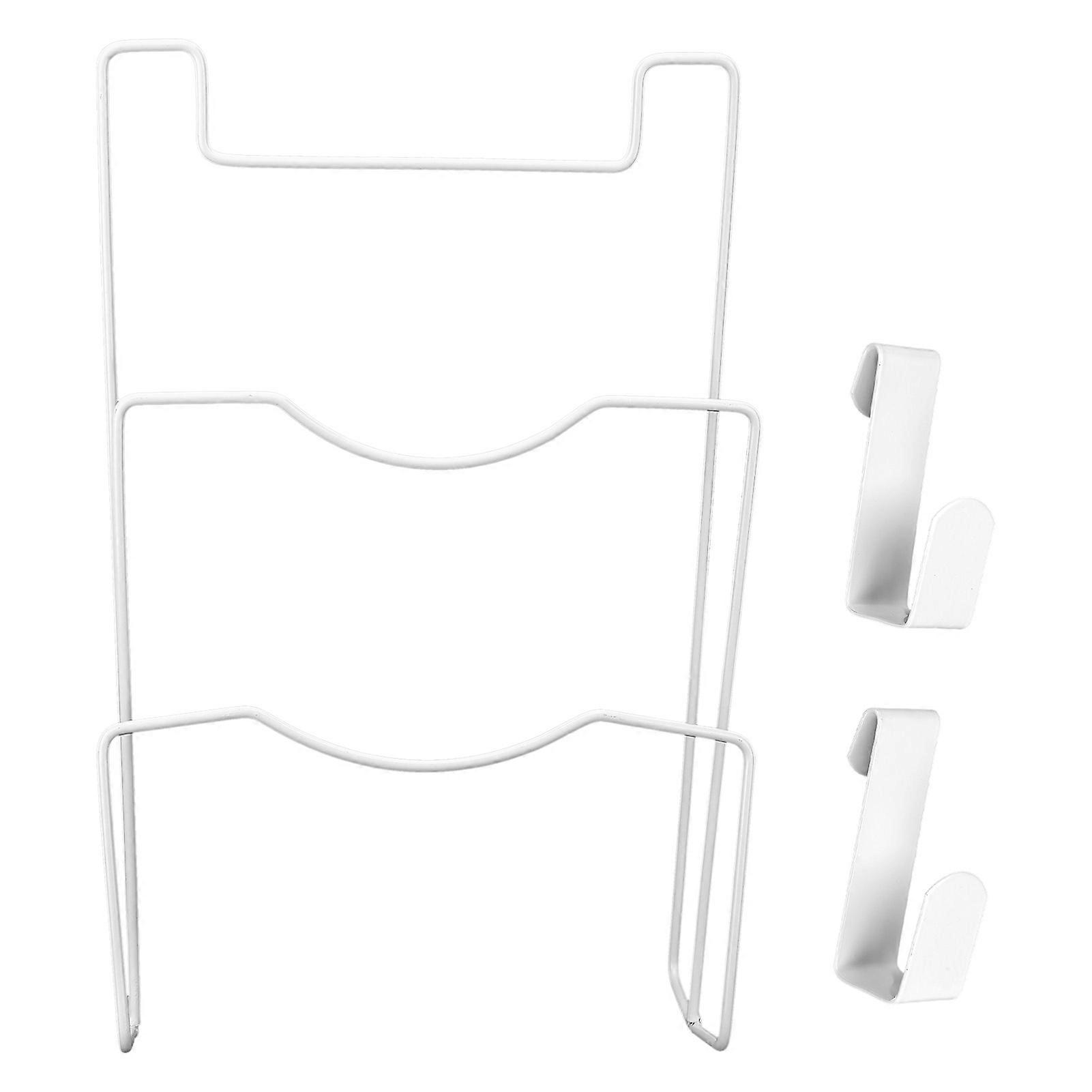 Wrought Iron Pot And Pan Lid Organizer, Space Saving Wall Mounted Design For Multipurpose Kitchen Storage, Solid Surface Mount, Durable And Rust