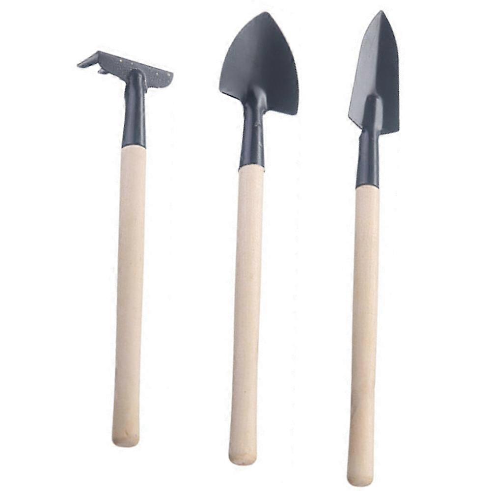 子供のための教育ミニチュアガーデンツールセット、滑らかな木製ハンドル熊手ガーデニングを通じて豊かな学習体験のための禅ガーデンレーキ