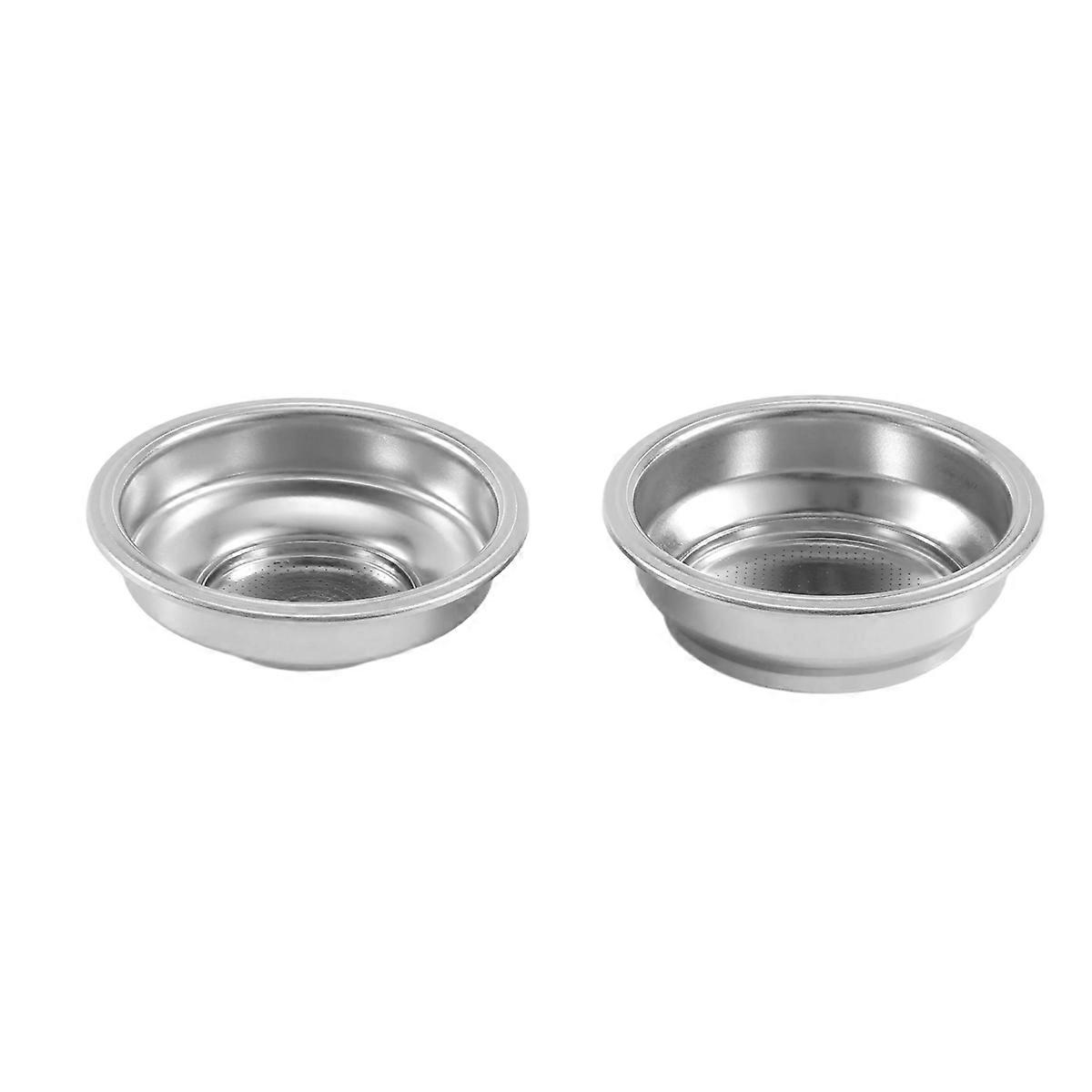 2PCS 58mm Coffee Tea Filter Basket for Espresso Coffee Machine Bowl