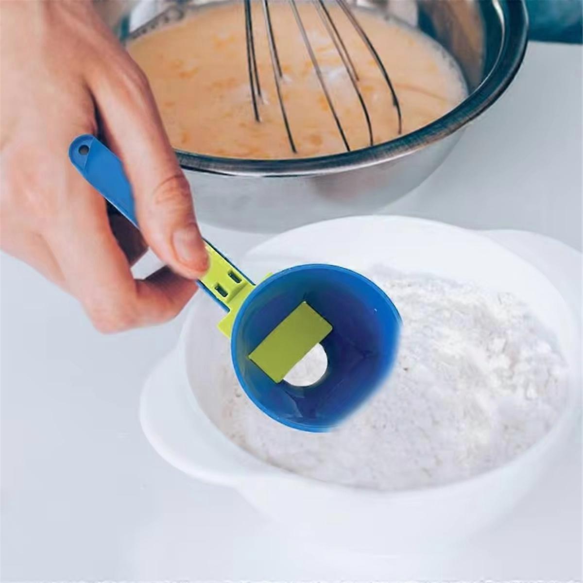 Measuring Scoop with Funnel Kitchen Spoons Funnel Scoop for Coffee Measuring Protein Powder Funnel f