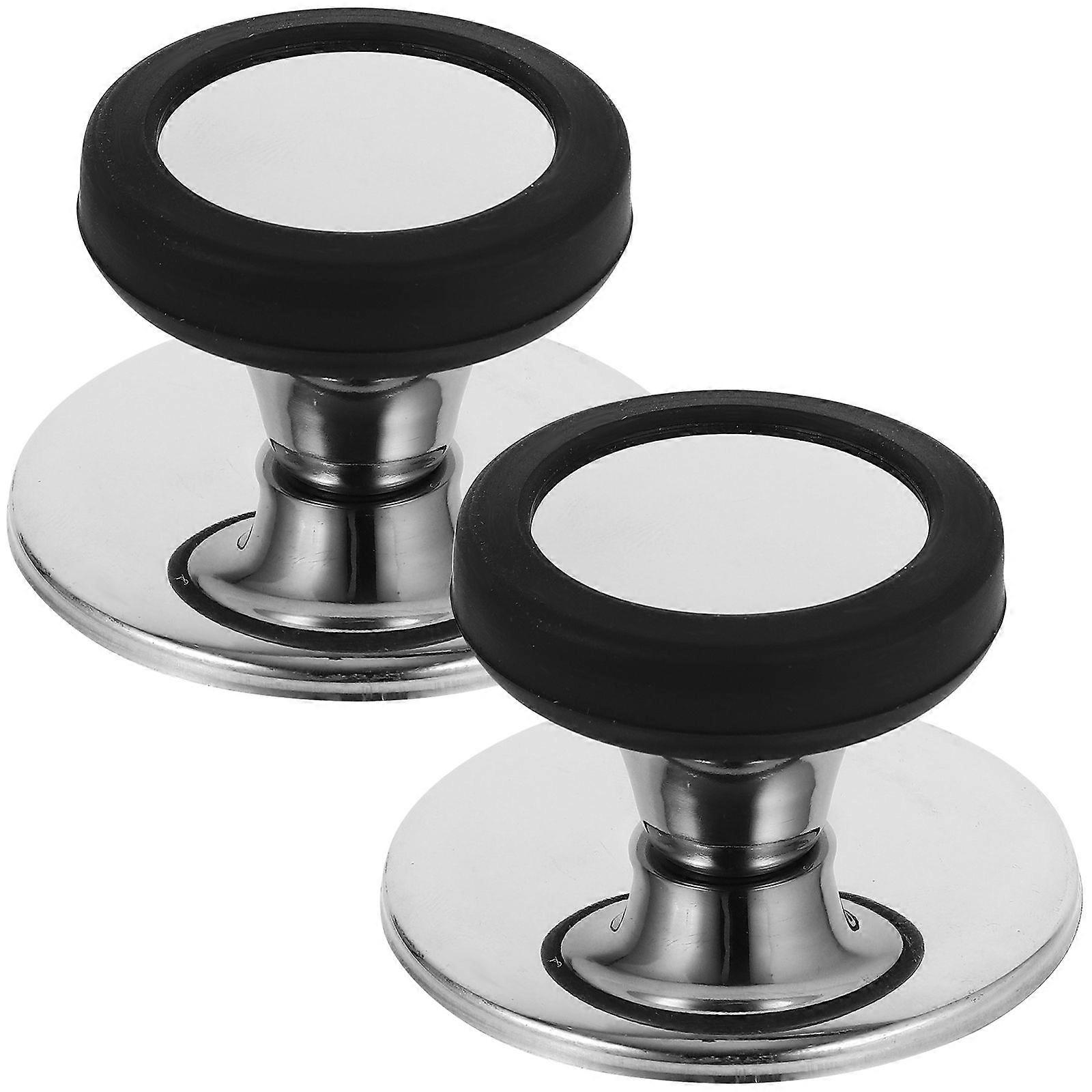 2pcs Stainless Steel Lid Knobs Household Pot Lid Handles Replacement Pan Lid Knobs