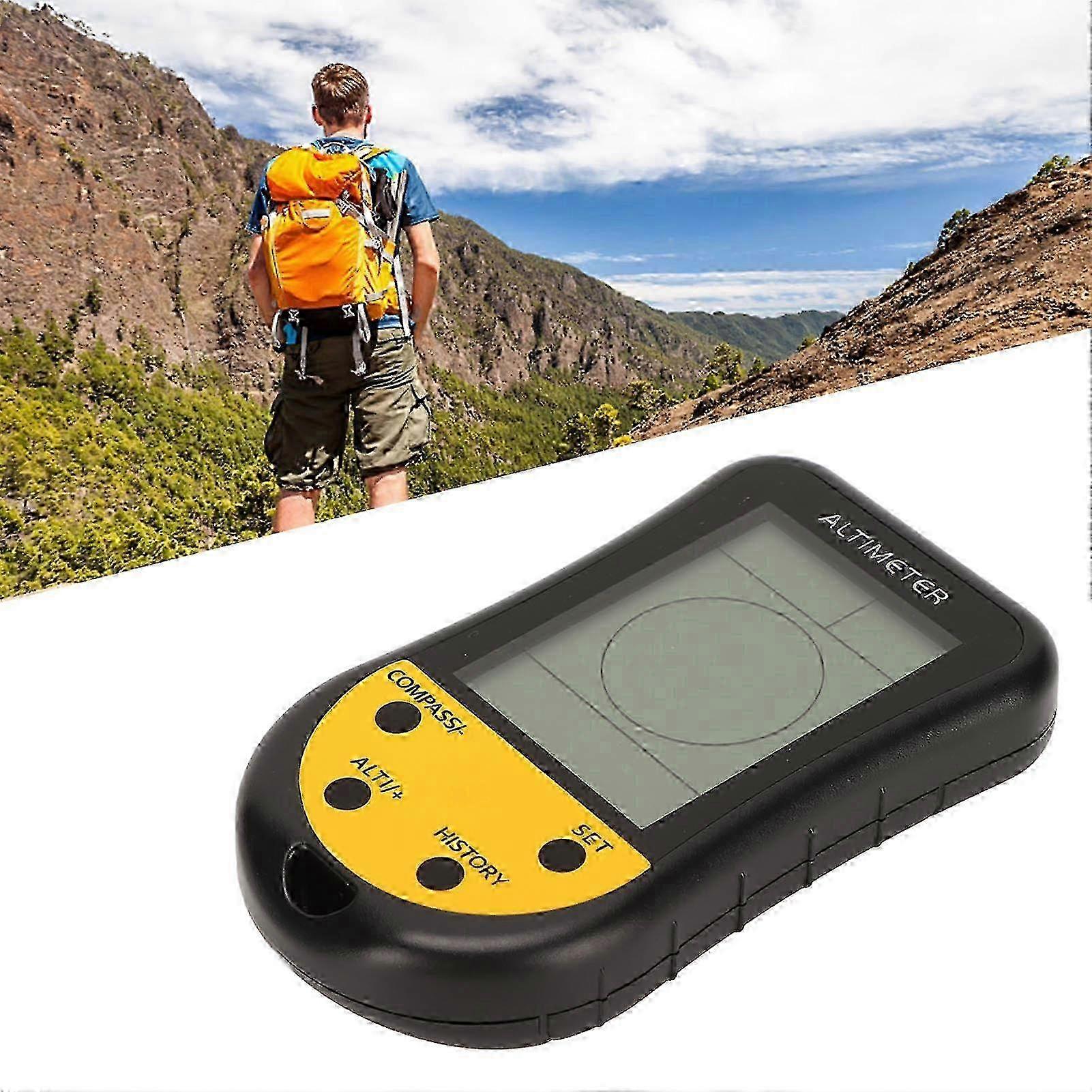 Digital LCD Altimeter Barometer Compass Weather Forecast Thermometer Clock 8 in 1 Multifunctional Electronic Dial 