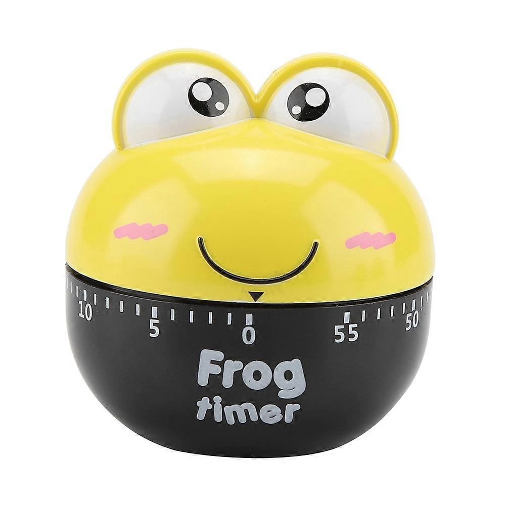 Cartoon Animal Shape Kitchen Timer Mechanical Counters Clock for Cooking Timing Tool(Yellow)