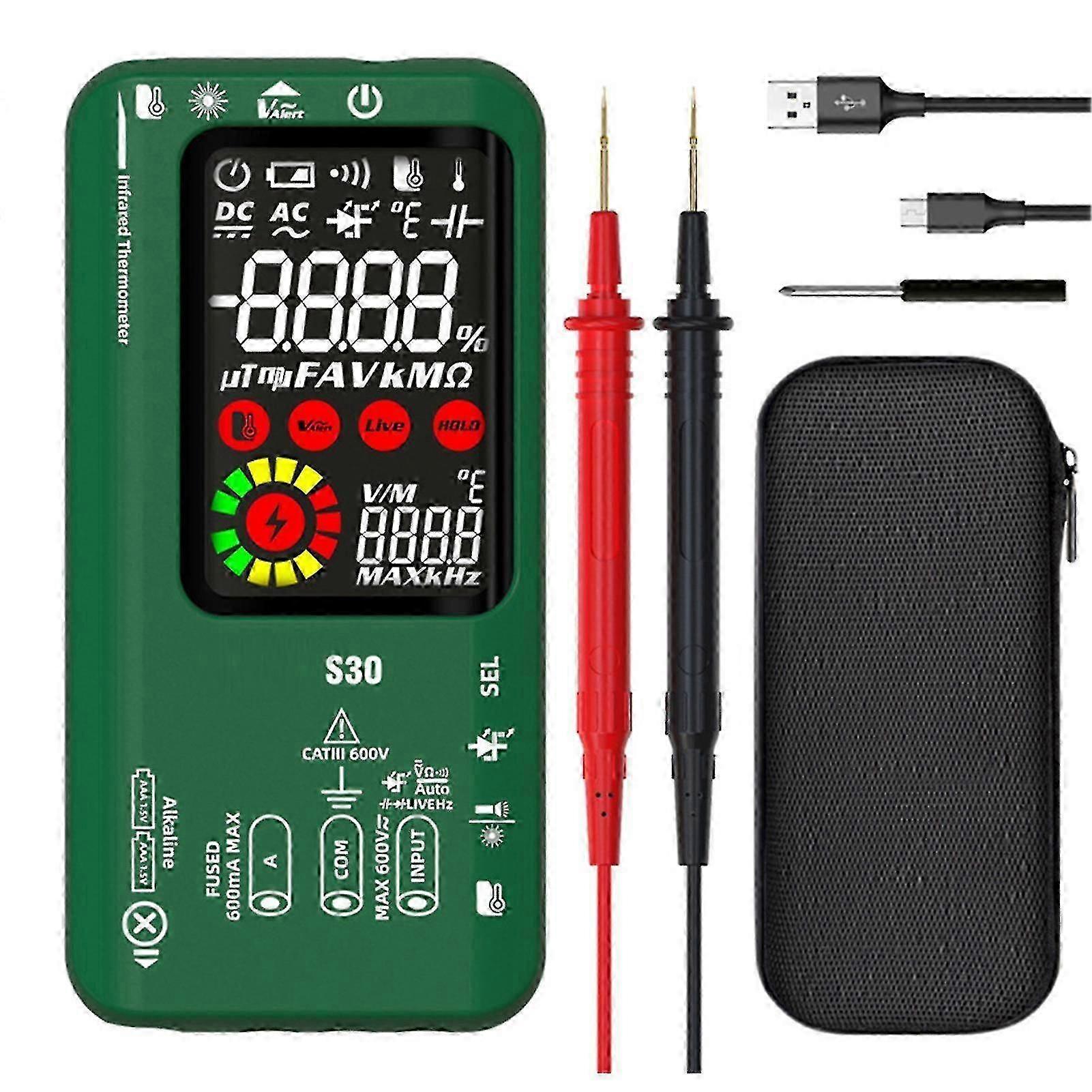 610ma Electric Digital Multimeter Large Screen Fully Automatic Voltmeter For Measuring Voltage
