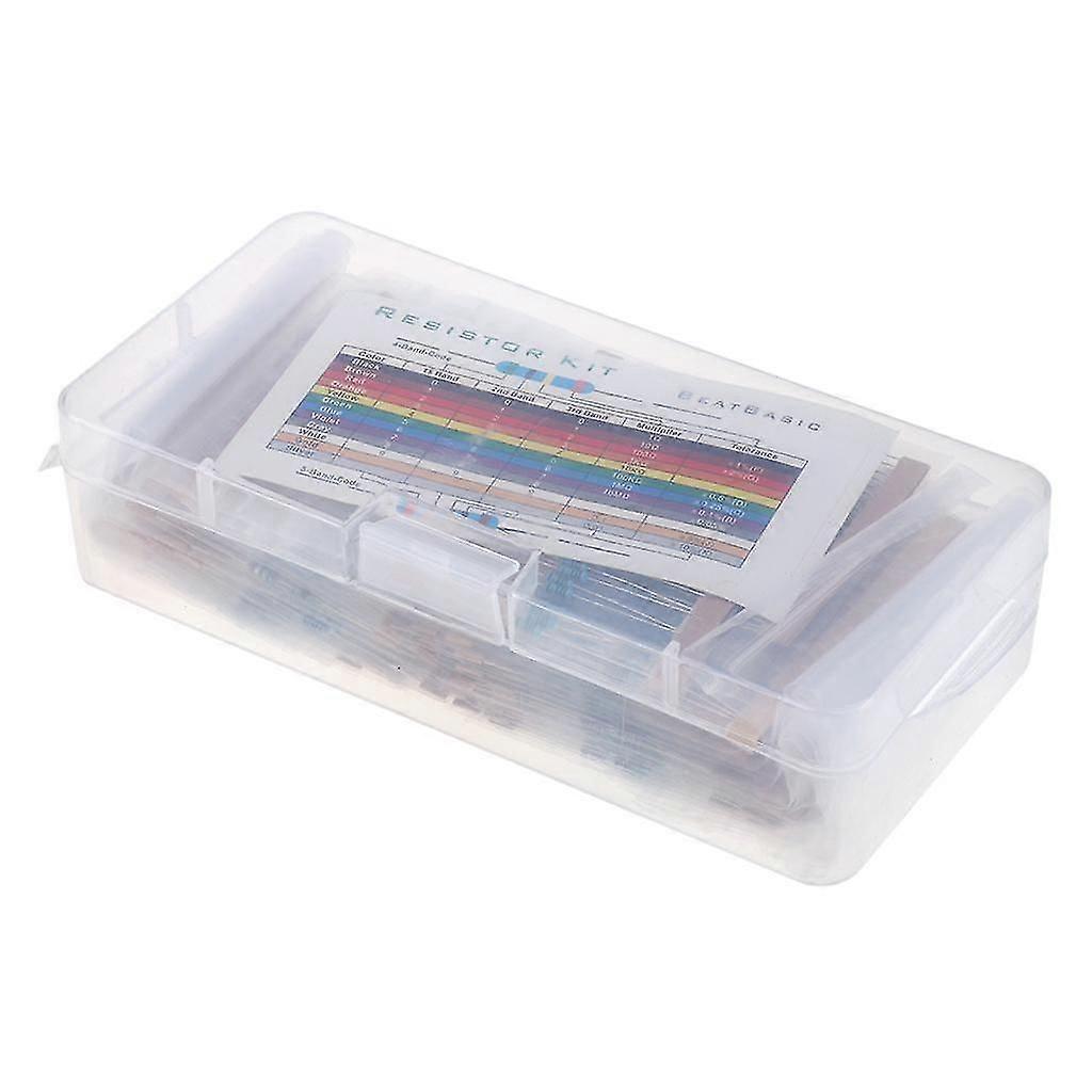 35 Values 1% Resistor Kit Assortment 0 Ohm - 1M Ohm (Pack of 1140)