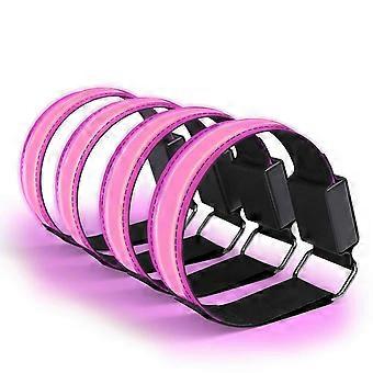 LED-Armband für Läufer, gut sichtbare reflektierende Laufbekleidung mit 3 Leuchtmodi: langsames Blinken, schnelles Blinken, Dauerlicht, universelle Passform