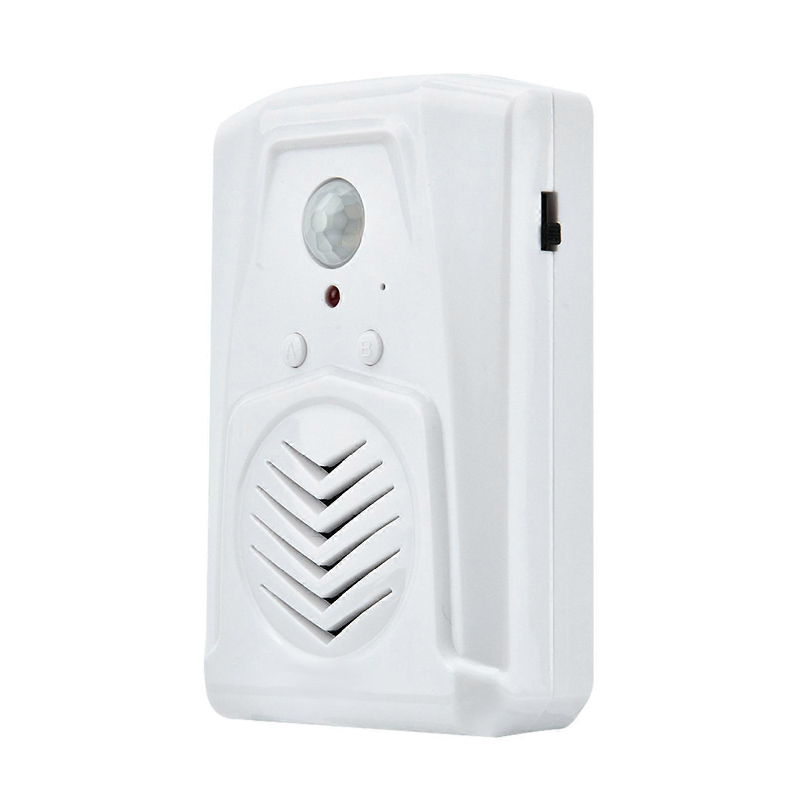 Motion Sensor Doorbell MP3 Player 4M Range White USB/Battery