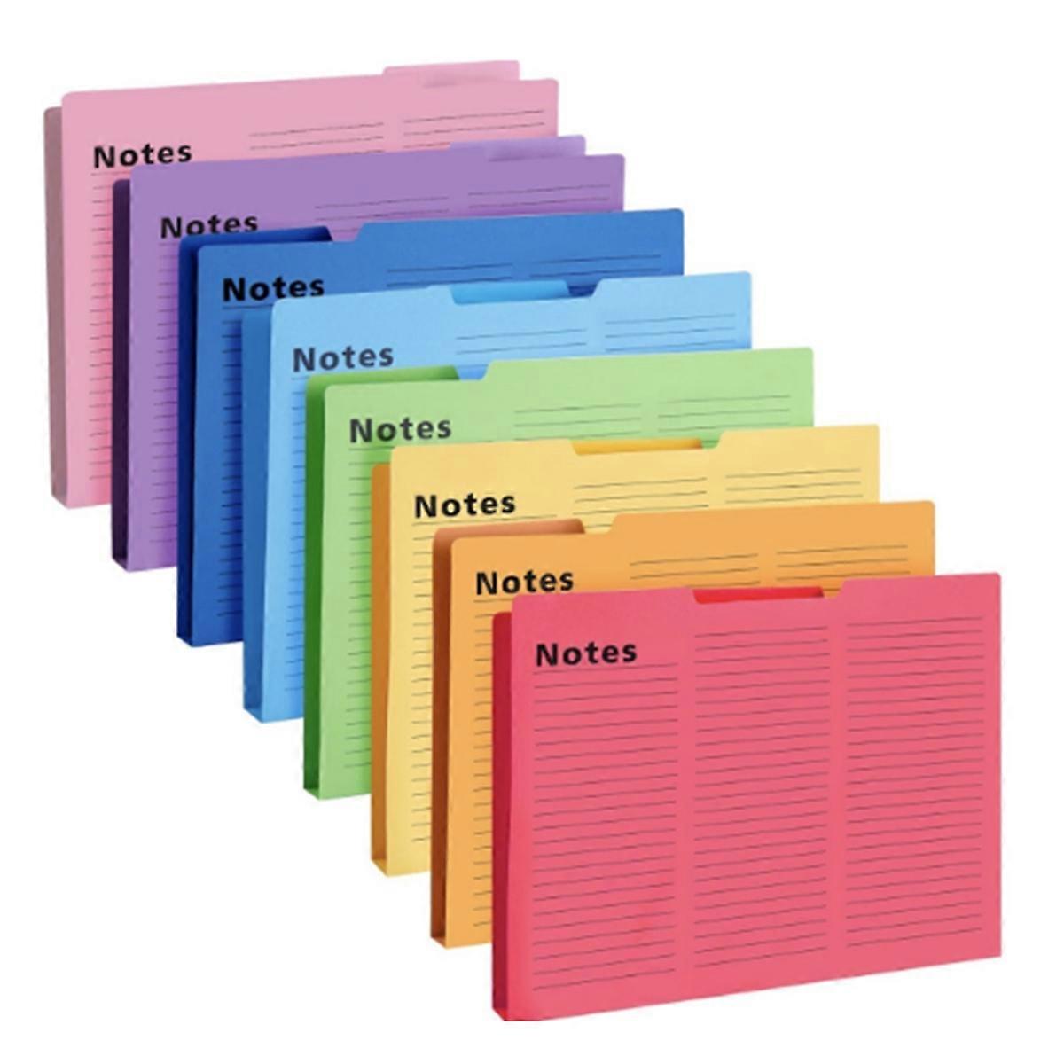 Manila Folder for Office Storage, 16 Sheets 8 Colors