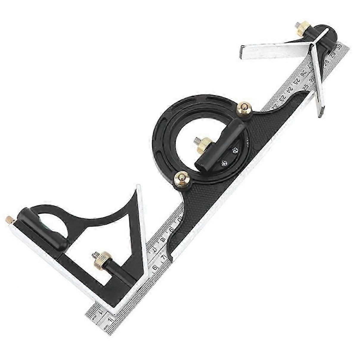 3 in 1 300mm Adjustable Measuring Ruler Multi Combination Square Angle Finder Protractor Tools