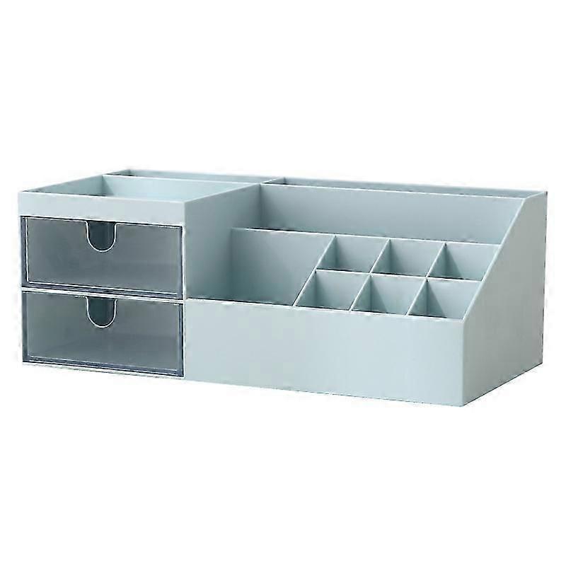 Makeup/Bathroom Organizer Countertop with Drawers (Blue)