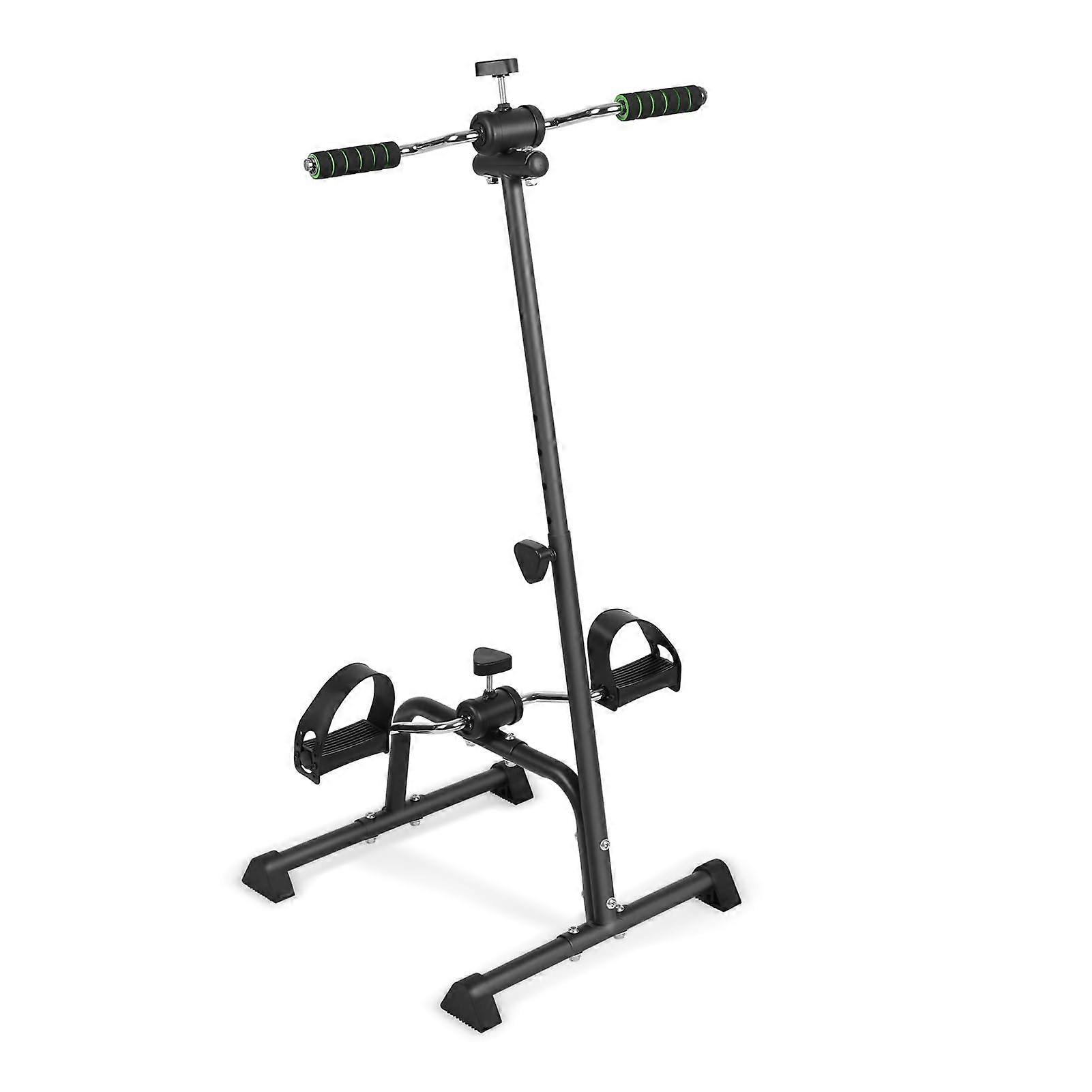 Elderly Exercise Bike Pedal Exerciser for Hand, Arm, Leg, Knee - Foam Handle, Adjustable Resistance, Compact Design