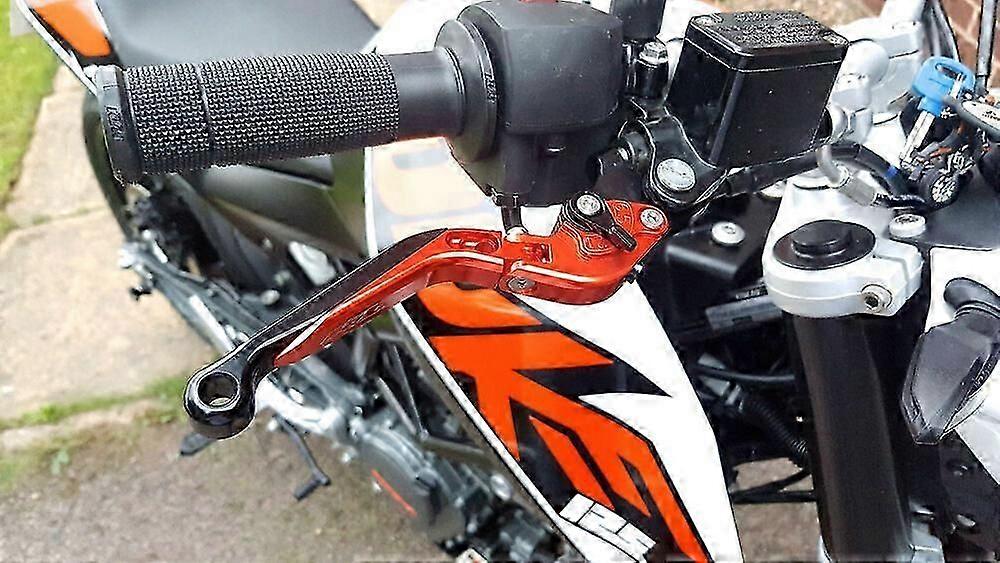KTM 125 Duke 2011-2019 Μανέτες Συμπλέκτη Πορτοκαλί Αναδιπλούμενες Πίστα Αγώνων Ts77