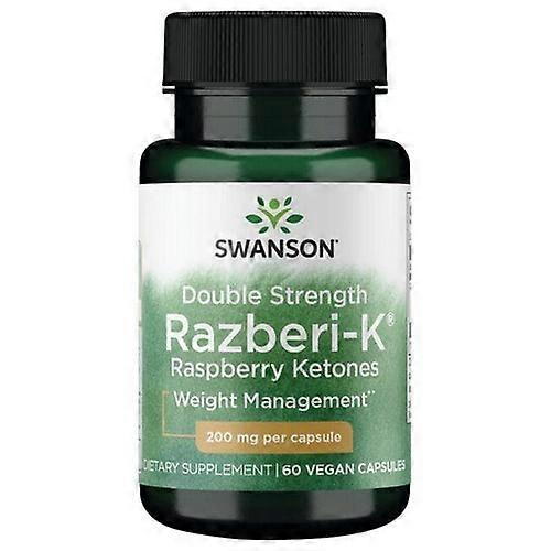 Swanson Vitamins Double Strength Razberi-K Raspberry Ketones,200 Mg,60 Vegan Caps