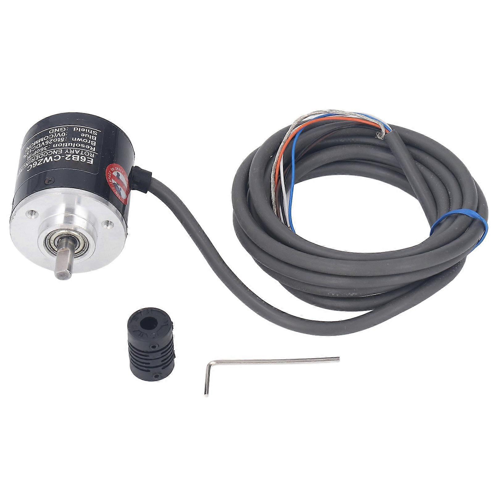 Rotary Encoder Kit High Accuracy 2 Phase 360P/R 5‑24VDC Wide Voltage Power Supply