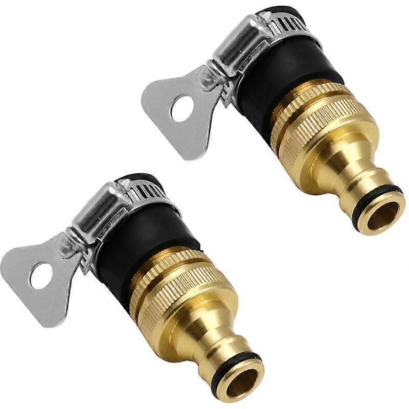 15-20mm Brass Hose Connectors, Garden Hose Adapter, Brass Garden Hose Connector, Water Hose Connectors, Hose Faucet Threaded Adapter for Kitchen Garde