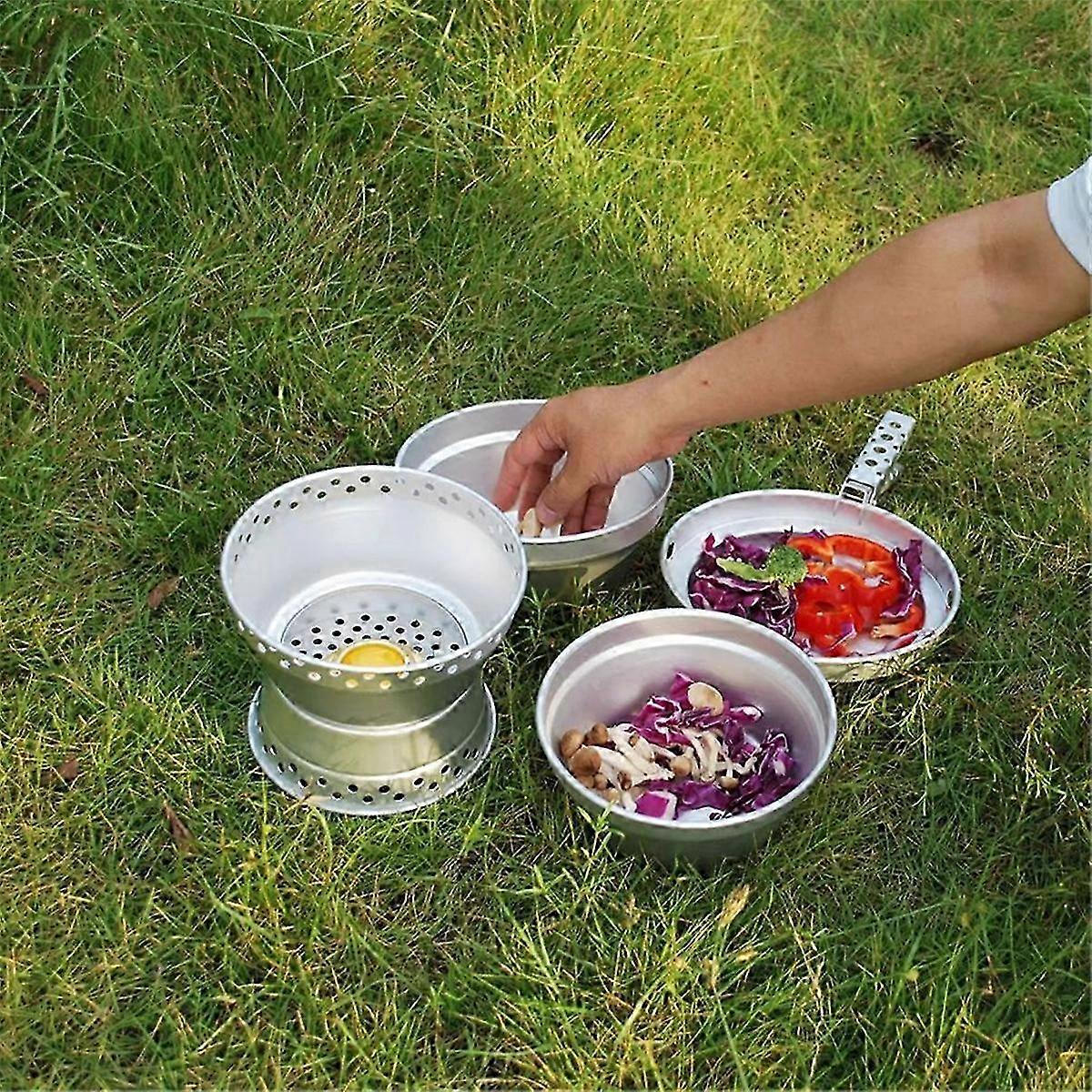 Mini Alcohol Stove for Camping,Portable Alcohol Burner - FFA