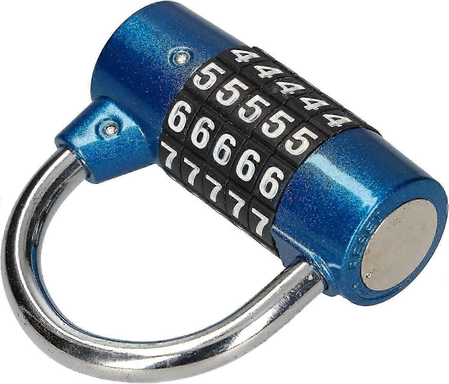 7mm round 5-digit combination padlock