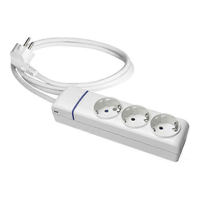 Multiple socket - Solera - 8013P - 3 sockets - 1.5m cable - White