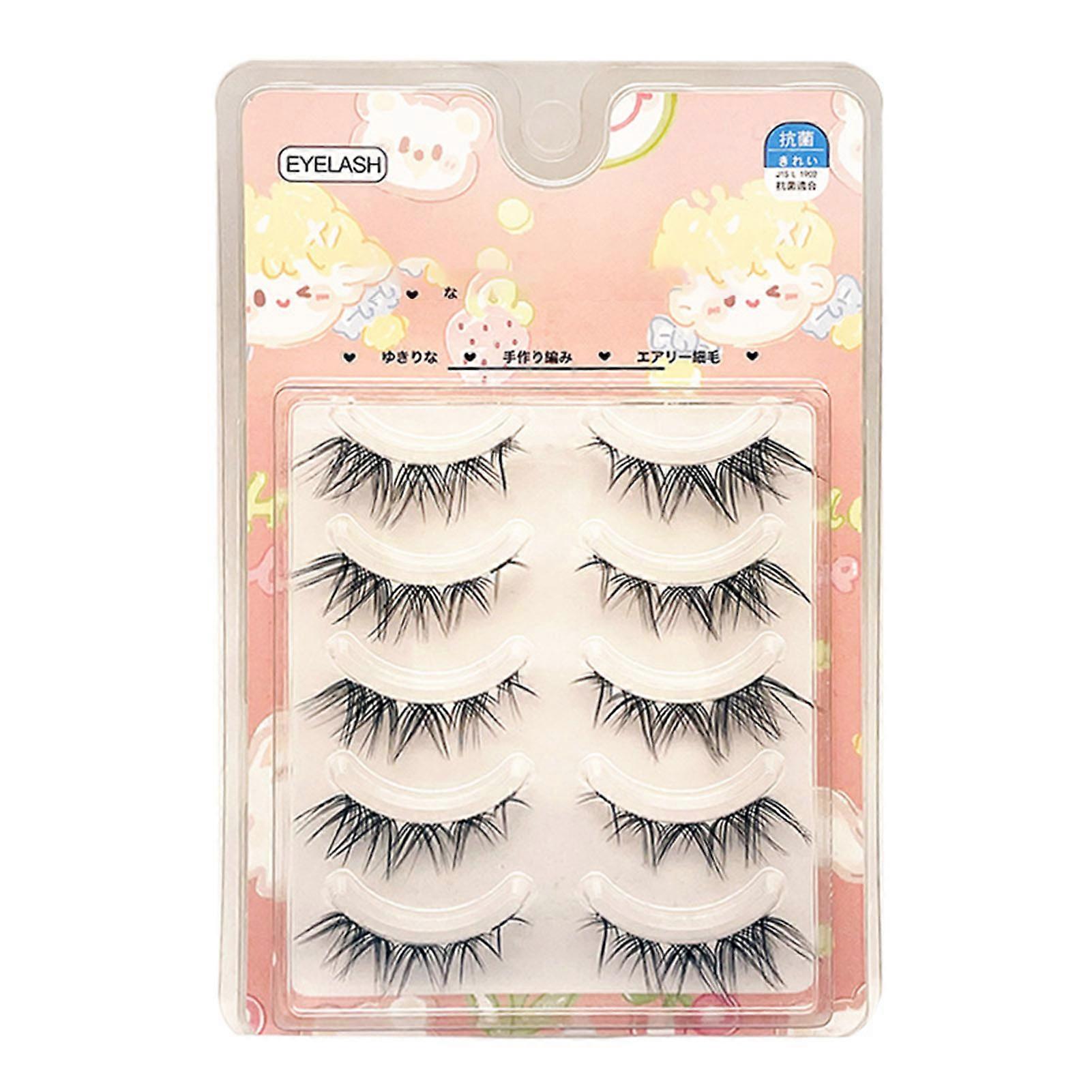 Clear Band Grafting Eyelashes Soft Sharpened Tips Natural Look Lashes